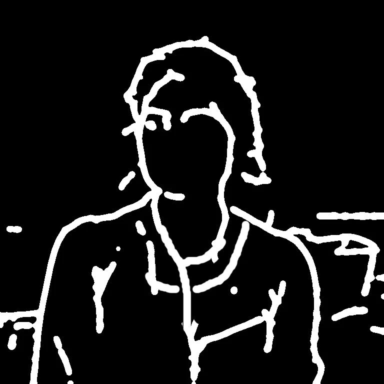 Early sketch control image for the avatar